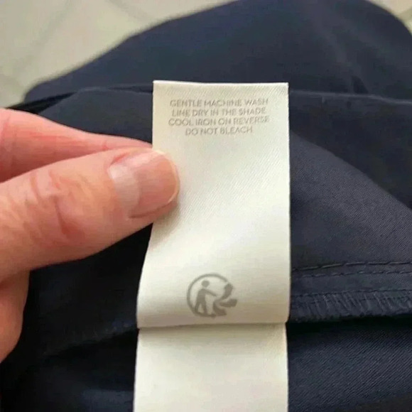 Boden Pants Wide Leg 6P Tuxedo Cropped Navy Trousers Work Business Office Slacks - Picture 12 of 13